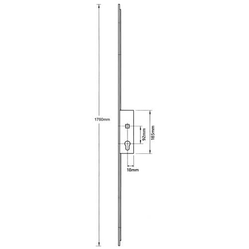 Winkhaus Lift Lever Passive Lock - with Attachments for Shootbolts - Image 2