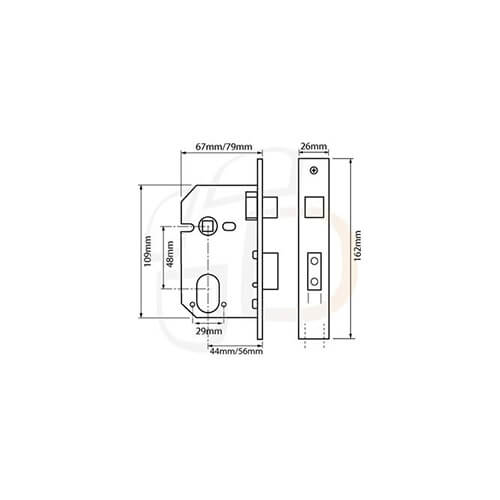 Era 224/324 Dual Profile Mortice Sashlock - Image 2