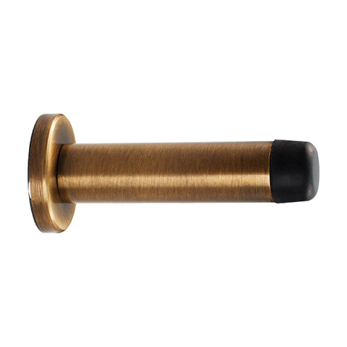 Carlisle Brass AA21AB Cylinder Pattern Door Stop with Rose (LEAD TIME: 2-3 DAYS)