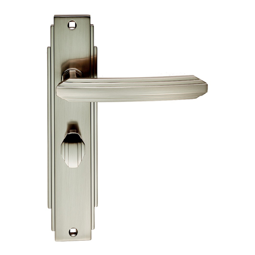 Carlisle Brass ADR013SN Art Deco Lever On WC Backplate (LEAD TIME: 2-3 DAYS)