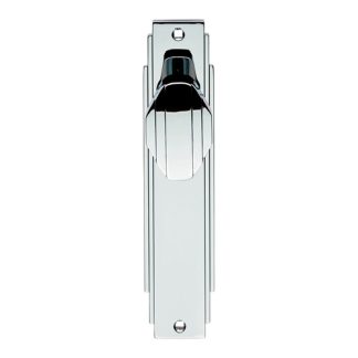 Carlisle Brass ADR022CP Art Deco Knob On Latch Backplate (LEAD TIME: 2-3 DAYS)