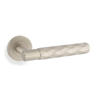 Alexander & Wilks AW226SN Spitfire Lever Diamond Cut On 50 x 6mm Rose (LEAD TIME: 2-3 DAYS)