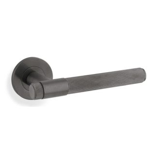 Alexander & Wilks AW240DBZPVD Knurled Kingstone Lever On Round Rose (LEAD TIME: 2-3 DAYS)