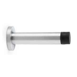 Alexander & Wilks AW616SC Cylinder Projection Door Stop On Rose - Satin Chrome (LEAD TIME: 2-3 DAYS)