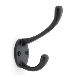 Alexander & Wilks AW770BL Victorian Hat and Coat Hook Powder Coat Black (LEAD TIME: 2-3 DAYS)