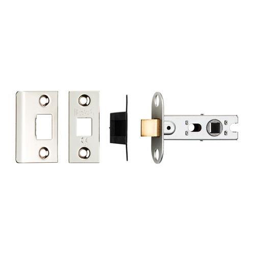 Eurospec BTL25NP 64mm Ce B/T Tubular Mortice Latch Square Nickel Plate (LEAD TIME: 2-3 DAYS)