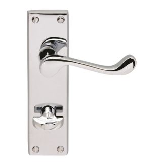 Carlisle Brass CBS54WCCP Contract Victorian Scroll Lever On WC Backplate (LEAD TIME: 2-3 DAYS)