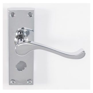 Carlisle Brass CBS55WCCP Contract Victorian Scroll Lever On Privacy Backplate (LEAD TIME: 2-3 DAYS)