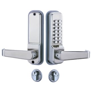 Codelocks CL425 Mortice Lock with Cylinder and Anti Panic safety Function and Code Free