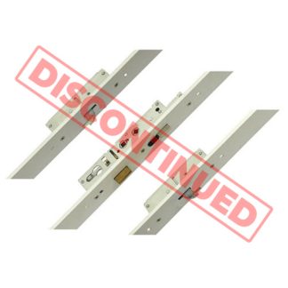 Fullex Crimebeater Latch Deadbolt 2 Hooks Flat 44mm White Faceplate Double Spindle Multipoint Door Lock