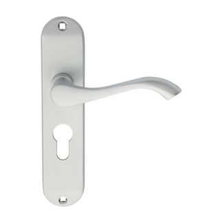 Carlisle Brass DL180YSC Andros Lever On Euro Lock Backplate (LEAD TIME: 2-3 DAYS)