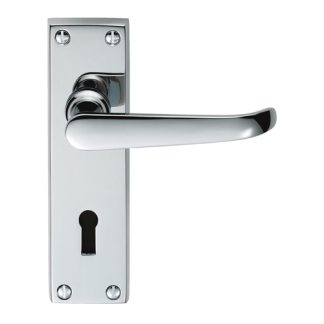 Carlisle Brass DL30CP Victorian Ascot Lever On Lock Backplate (LEAD TIME: 2-3 DAYS)