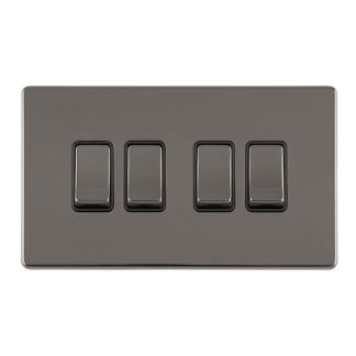 Eurolite ECBN4SWB 4 GANG 10AMP 2WAY SWITCH (LEAD TIME: 2-3 DAYS)