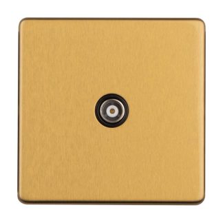 Eurolite ECSB1TVB 1-Gang TV Socket (LEAD TIME: 2-3 DAYS)