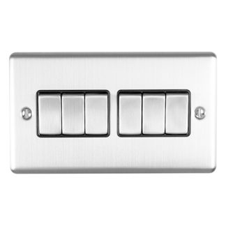 Eurolite EN6SWSSB 6-Gang Switch (LEAD TIME: 2-3 DAYS)