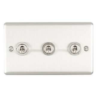 Eurolite ENT3SWSS 3-Gang Toggle Switch (LEAD TIME: 2-3 DAYS)