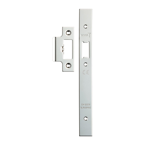 Eurospec FSF5016BSS Forend Strike & Fixing Pack To Suit Din Latch - Bright Stainless Steel Square Forend (LEAD TIME: 2-3 DAYS)
