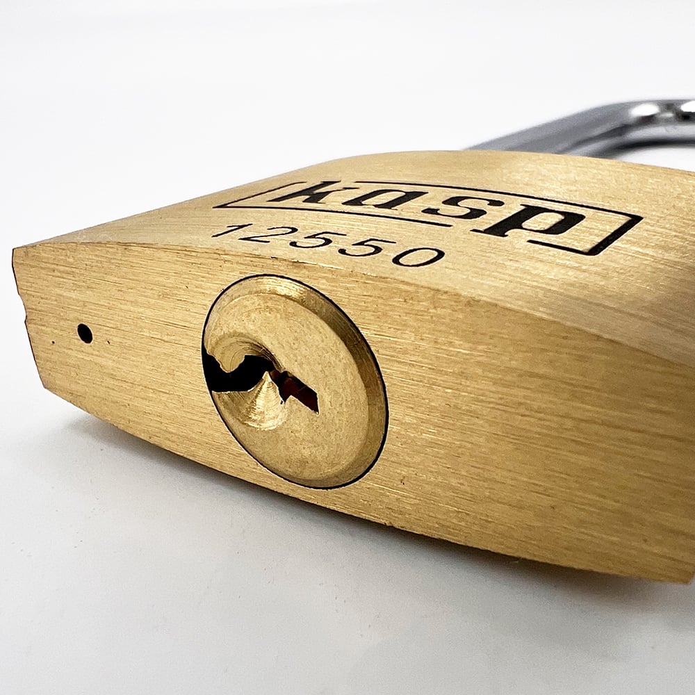 Kasp 125 series 50mm Long Shackle Brass Padlock - Image 5