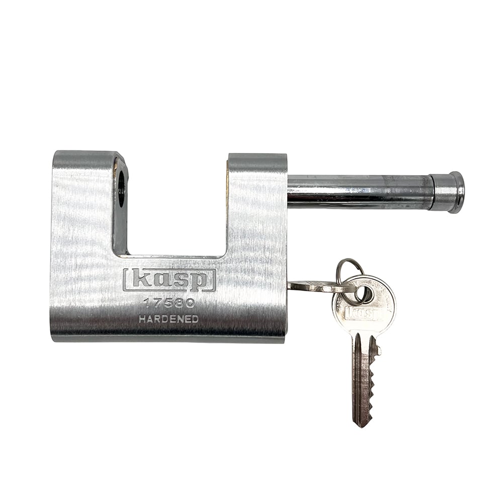Kasp 175 80mm Closed Shackle Armoured Shutter Padlock - Image 2