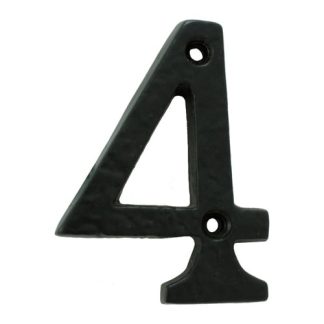 Carlisle Brass LF55494 Numeral 4 (Face Fix) (LEAD TIME: 2-3 DAYS)