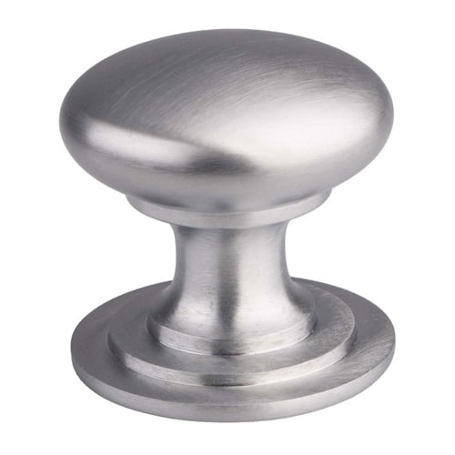 Carlisle Brass M47DSC Victorian Cupboard Knob 42mm - Satin Chrome (LEAD TIME: 2-3 DAYS) - Image 2