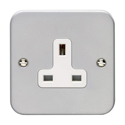 Eurolite MC1USOW Utility 1-Gang Unswitched Socket - Grey (LEAD TIME: 2-3 DAYS)