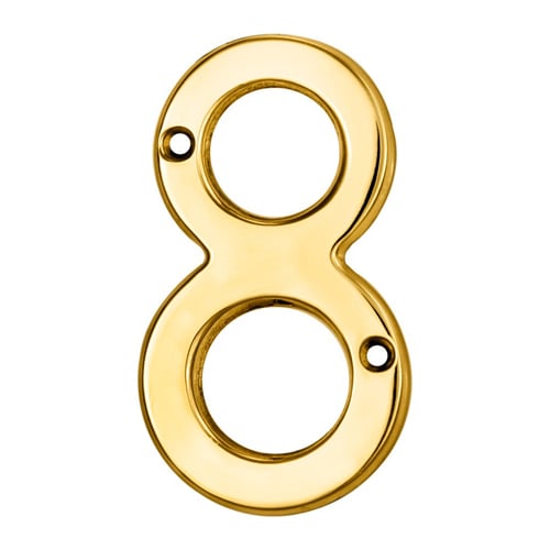 Carlisle Brass N8PVD Numerals (0-9) Number 8 (LEAD TIME: 2-3 DAYS)