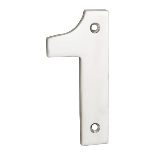 Eurospec NUM10101BSS Numerals Number 1 (LEAD TIME: 2-3 DAYS)