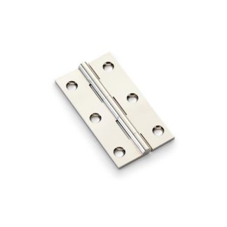 Alexander & Wilks AW075-CH-PN Solid Brass Butt Hinge - Polished Nickel 3" (LEAD TIME: 2-3 DAYS)