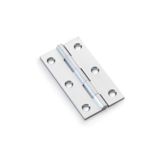 Alexander & Wilks AW075-CH-SC Solid Brass Butt Hinge - Satin Chrome 3" (LEAD TIME: 2-3 DAYS)