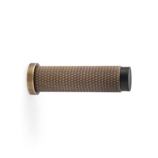 Alexander & Wilks AW600-75-AB Brunel Knurled Door Stop - Antique Brass (LEAD TIME: 2-3 DAYS)