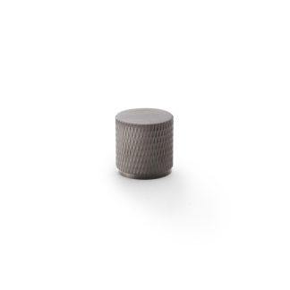 Alexander & Wilks AW800-20-DBZPVD Brunel Knurled Cylinder Cupboard Knob - Dark Bronze PVD 20mm (LEAD TIME: 2-3 DAYS)