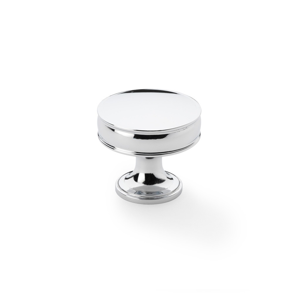 Alexander & Wilks AW808-38-PC Lynd Cupboard Knob - Polished Chrome 38mm (LEAD TIME: 2-3 DAYS)