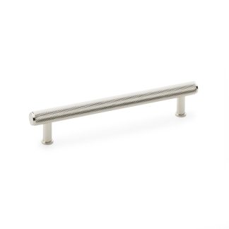 Alexander & Wilks AW809-160-PN Crispin Knurled T Bar Cupboard Pull Handle - Polished Nickel 160mm (LEAD TIME: 2-3 DAYS)