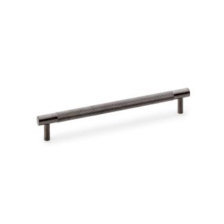 Alexander & Wilks AW810-192-DBZPVD Brunel Knurled T Bar Cupboard Handle - Dark Bronze PVD Centres 192mm (LEAD TIME: 2-3 DAYS)