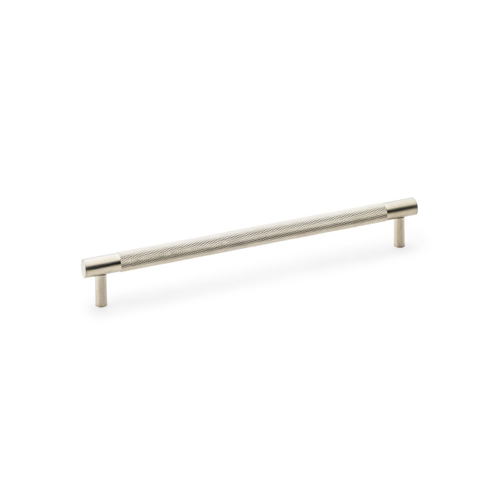 Alexander & Wilks AW810-224-SN Brunel Knurled T Bar Cupboard Handle - Satin Nickel Centres 224mm (LEAD TIME: 2-3 DAYS)