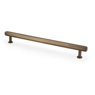 Alexander & Wilks AW830-224-AB Vesper Hex T Bar Cabinet Pull - Antique Brass 224mm C/C (LEAD TIME: 2-3 DAYS)