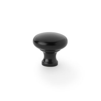 Alexander & Wilks AW836-32-BL Wade Round Cupboard Knob - Black 32mm (LEAD TIME: 2-3 DAYS)