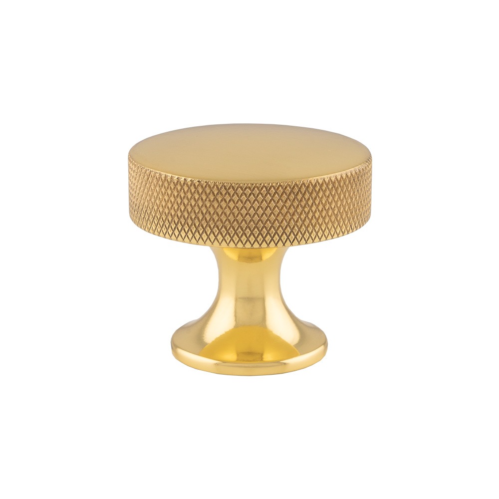 Alexander & Wilks AW841-38-PB Berlin Cupboard Knob - Polished Brass 38mm (LEAD TIME: 2-3 DAYS)