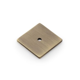 Alexander & Wilks AW893-38-AB Quantock Square Backplate - Antique Brass (LEAD TIME: 2-3 DAYS)