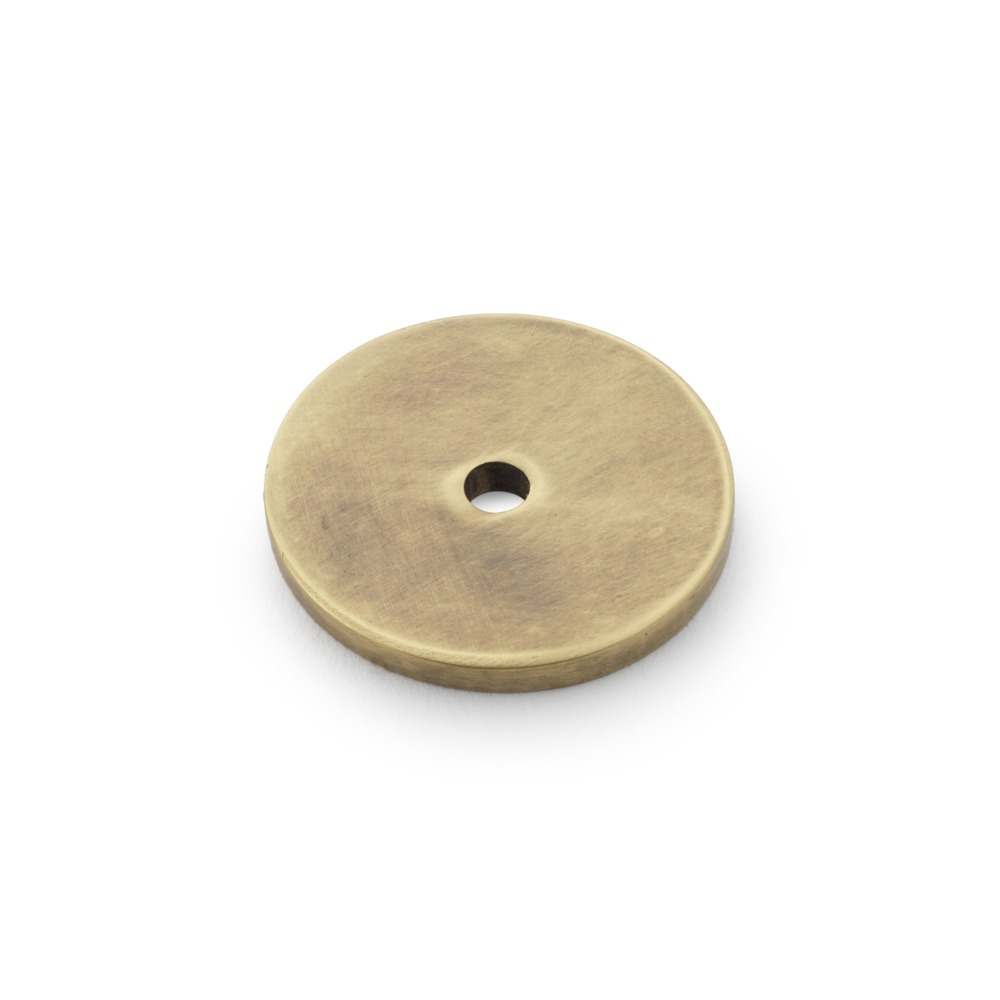 Alexander & Wilks AW895-30-ABZ Circular Backplate - Antique Brass Bronze Diameter 30mm (LEAD TIME: 2-3 DAYS)