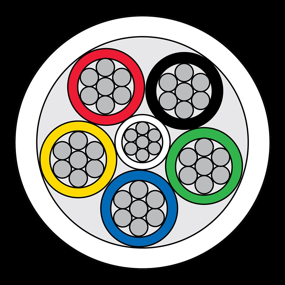 CQR CAB6HF/WH/100 Intruder Alarm Cable | 6 Multi Core | TYPE 1 | Eca | LSZH | White | 100m (LEAD TIME: 2-3 DAYS) - Image 2