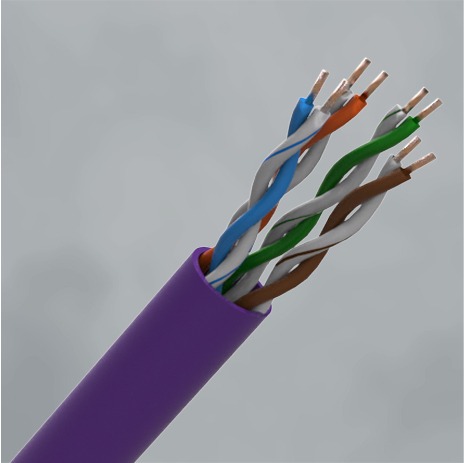 CQR CAT5eUTP/PU/HF/305 Category Cable | Cat5e | Eca | LSZH | Purple | 305 (LEAD TIME: 2-3 DAYS)