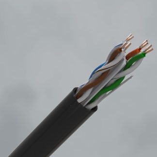 CQR CAT6UTP/BK/PE/305/F Category Cable | Cat6 | Fca | PE | Black | 305 (LEAD TIME: 2-3 DAYS)
