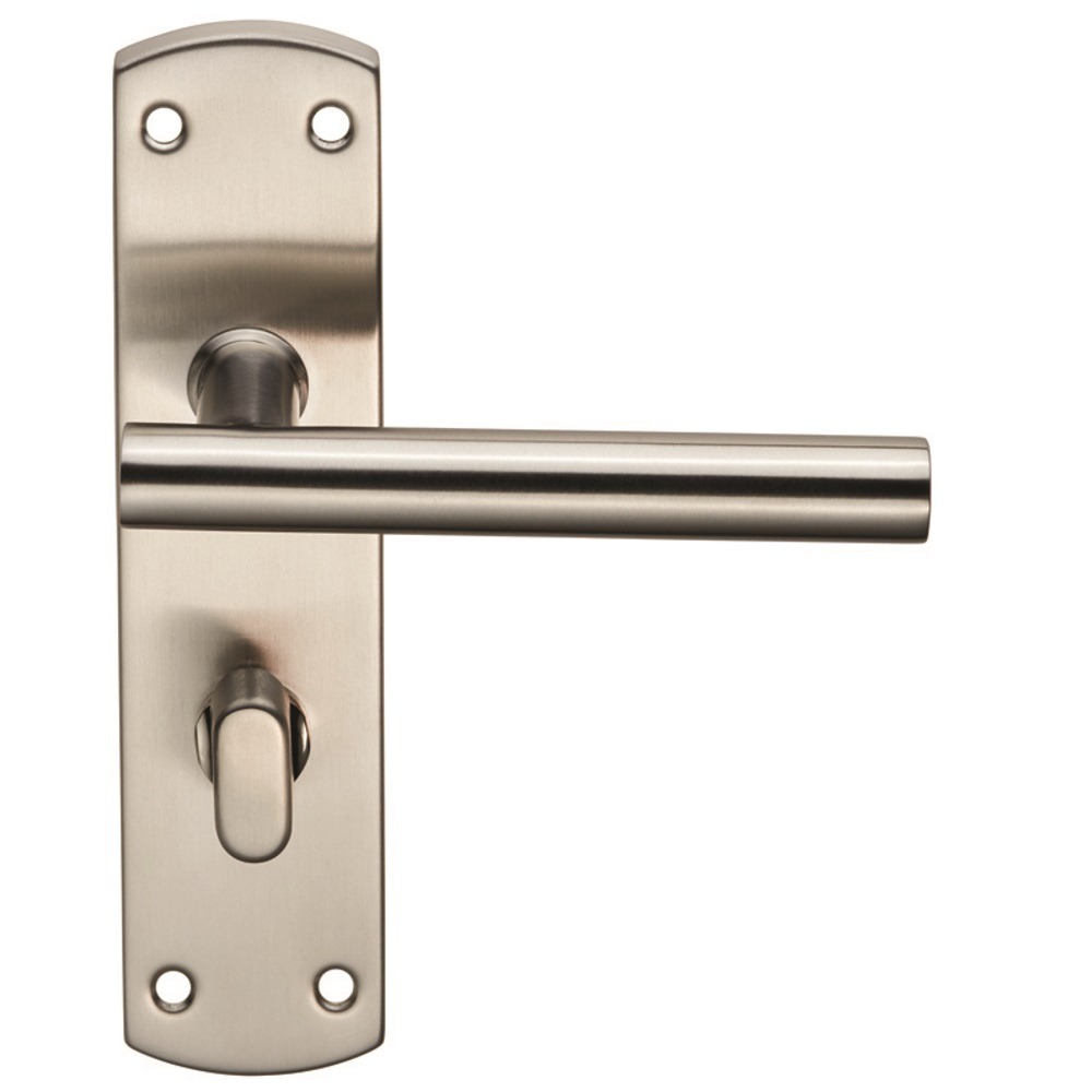 Eurospec CSLP1164T/SSS Steelworx Residential T Bar Lever On WC Backplate (LEAD TIME: 2-3 DAYS)