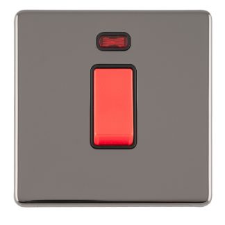 Eurolite ECBN45ASWNSB 1 GANG 45AMP DP SWITCH WITH NEON (LEAD TIME: 2-3 DAYS)