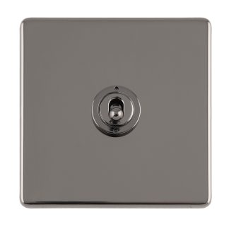 Eurolite ECBNT1SW 1 GANG 10AMP 2WAY TOGGLE SWITCH BLACK NICKEL PLATE (LEAD TIME: 2-3 DAYS)