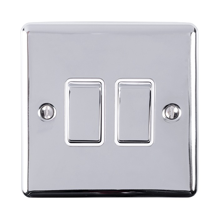 Eurolite EN2SWPCW 2-Gang Switch (LEAD TIME: 2-3 DAYS)