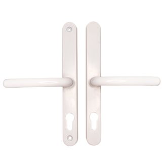Fab & Fix Farnham Lever Lever UPVC Multipoint Door Handles - Without Snib 68mm PZ Sprung 215mm Screw Centres