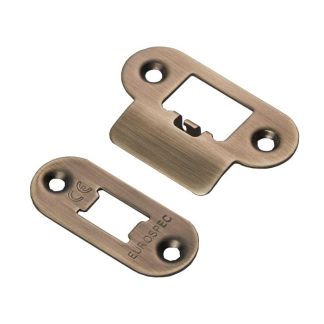 EuroSpec FSF5009AB/R Forend Strike & Fixing Pack to Suit Heavy Duty Tubular Latch Radius (LEAD TIME: 2-3 DAYS)